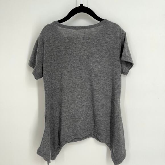 Disney Parks  R2D2 Star WarsT-Shirt Girls Sz Small Gray Gold Asymmetrical Hem - Picture 5 of 7